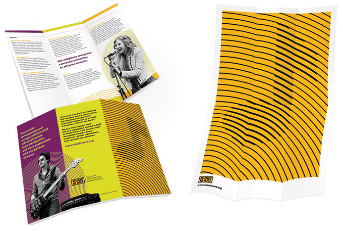Music is Art Poster Brochure